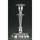 Beautiful Pair of Early 20th Century Silver Candlesticks. With Contrasts on the Base
