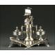 Impresionante Escribanía de Plata Maciza, Circa 1900. De Estilo Modernista y Gran Elegancia. 1070 gramos