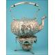 Incredible 19th Century Solid Silver Teapot.