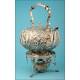 Incredible 19th Century Solid Silver Teapot.