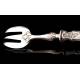 Solid Silver Cutlery with Twelve Oyster Forks. France, Ppios. XIX Century