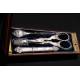 Antique Solid Silver Sewing Set in its Original Case. France, XIX Century