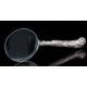 Antique Solid Silver Magnifying Glass with Contrasts. Well Preserved. England, 1907