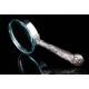Antique Solid Silver Magnifying Glass with Contrasts. Well Preserved. England, 1907