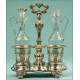 French Vinaigrettes, Solid Silver, XIX Century. Large size. Original glassware