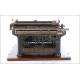 Underwood Typewriter in Good Condition. Spain, 1915