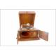Antique Odeonette mantel gramophone in working order. Germany, Circa 1925
