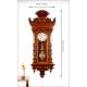 Wonderful Lenzkirch Wall Clock, Fully Restored. Germany, 1873