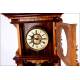 Beautiful Antique Kienzle Wall Clock with Carved Wood Case. Germany, Circa 1900