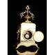 Reloj de Sobremesa Antiguo en Bronce. Francia, Siglo XIX