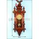 Fantastic wall clock with Junghans chime. 1890