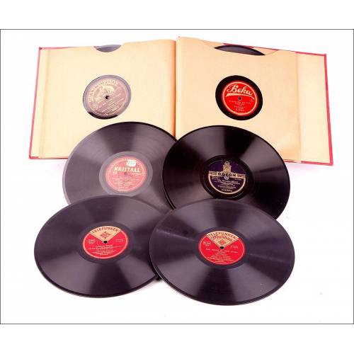 12 Stone Records for Gramophone of 78 rpm - Classical and Popular German Music