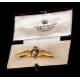 Antique Royal Flying Corps Badge in 18K Solid Gold. England, 1914-18