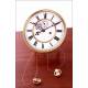 Antique Pendulum Wall Clock. Black Forest. Vienna, S. XIX