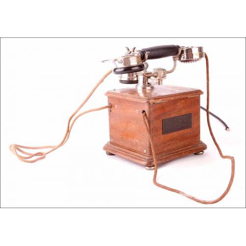 Bello Teléfono Antiguo Modelo 1910 en Excelente Estado de Conservación. Francia, 1935