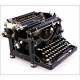 Superb Antique Underwood 5 Typewriter with Spanish Keyboard. USA, 1920'S