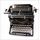 Superb Antique Underwood 5 Typewriter with Spanish Keyboard. USA, 1920'S