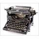 Superb Antique Underwood 5 Typewriter with Spanish Keyboard. USA, 1920'S