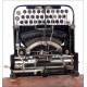 Antique Klein Adler typewriter with original case. 1905