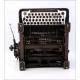 Hispano-Olivetti M40 Antique Typewriter. Spain, 1940's
