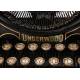 Antique Underwood 3 Typewriter with Spanish Keyboard. USA, 1920's