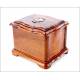 Elegante Humidor Antiguo de Madera de Nogal. Bien Conservado. Años 30 del Siglo XX