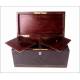 Antique tea box with Boulle marquetry. France, S. XIX