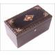 Antique tea box with Boulle marquetry. France, S. XIX