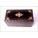 Antique tea box with Boulle marquetry. France, S. XIX