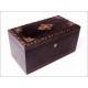 Antique tea box with Boulle marquetry. France, S. XIX