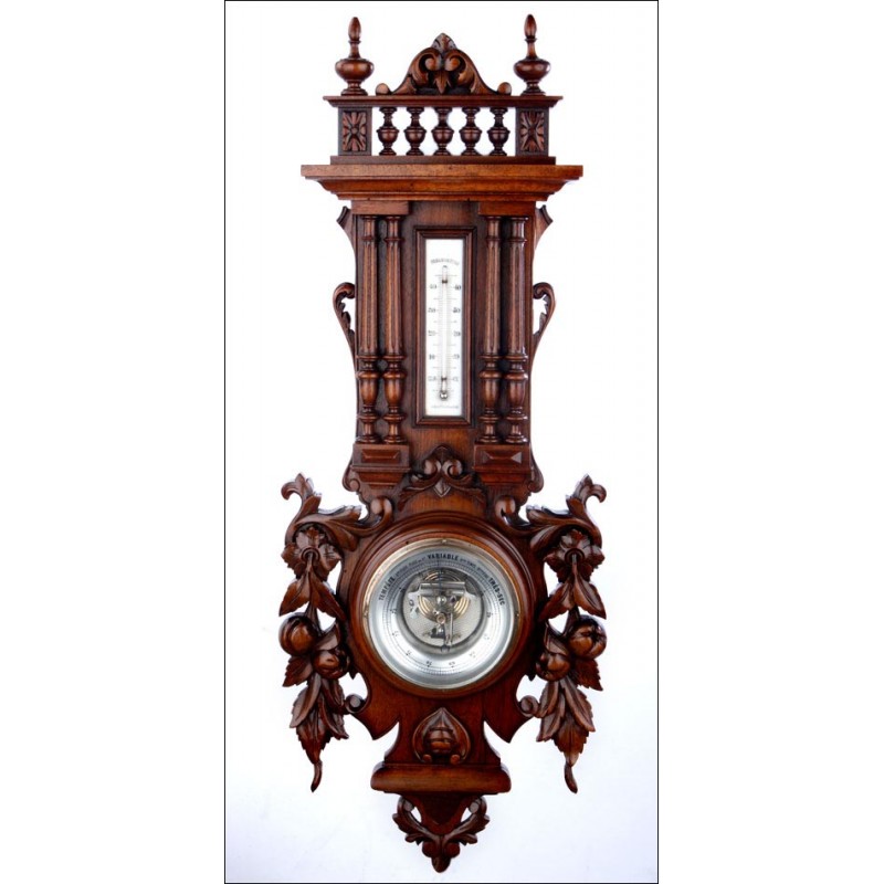 Antique Aneroid Barometer. France, Circa 1900