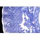 Antigua Bandeja de Porcelana de Gran Tamaño Decorada a Mano. China, Ppios. S. XX