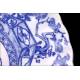 Antigua Bandeja de Porcelana de Gran Tamaño Decorada a Mano. China, Ppios. S. XX