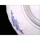 Antique blue and white porcelain serving tray. China, Early 20th Century