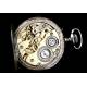 Antique Silver Niello Pocket Watch, Circa 1890s