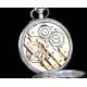 Antique German Silver Pocket Clock, Circa 1890s