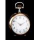 Antique Silver Gilt Silver Pocket Watch, 1895