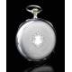 Antique Silver Phenix Antique Pocket Watch, Circa 1890s