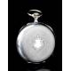 Antique Silver Phenix Antique Pocket Watch, Circa 1890s