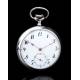 Antique Junghans Silver Pocket Watch, 1932