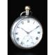 Antique silver antique pocket watch, 1924