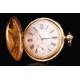 Rare Antique 18K Gold Pocket Watch, Charles Grosclaude, Switzerland 1860s