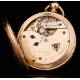 Rare Antique 18K Gold Pocket Watch, Charles Grosclaude, Switzerland 1860s