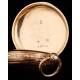 Rare Antique 18K Gold Pocket Watch, Charles Grosclaude, Switzerland 1860s