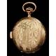 Antique 18K Gold Pocket Watch with Quarter Repeater. 1910