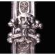 Magnífico Crucifijo Antiguo de Plata Maciza Labrada a Mano. Imperio Austro-Húngaro, S.XVIII- XIX