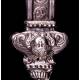 Magnífico Crucifijo Antiguo de Plata Maciza Labrada a Mano. Imperio Austro-Húngaro, S.XVIII- XIX