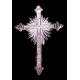 Antique Solid Silver Crucifix. Austro-Hungary. XVIII- XIX CENTURY