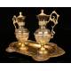 Antique Brass Eucharistic Vases, XIX Century