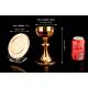 Antique Chalice and Paten of Solid Silver, XIX Century.